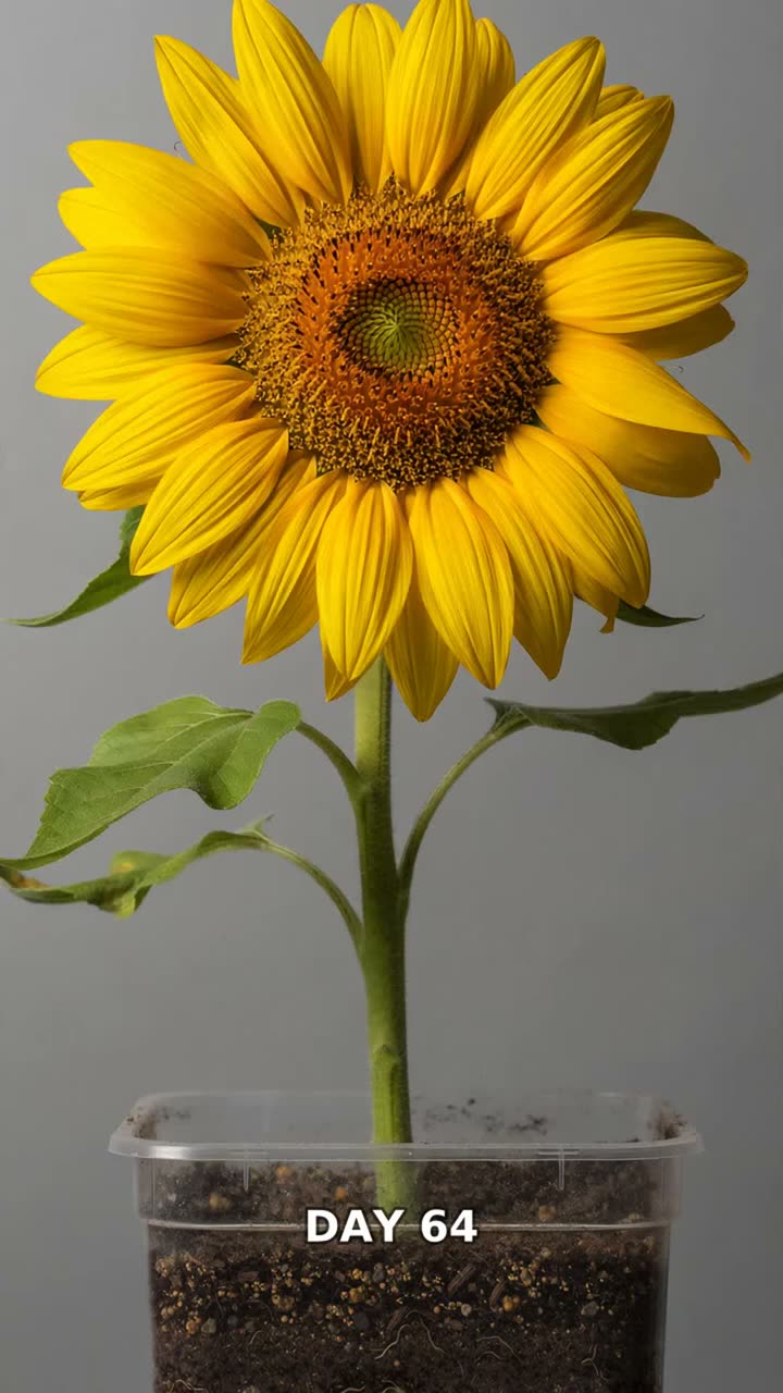 A giant sunflower head in full bloom